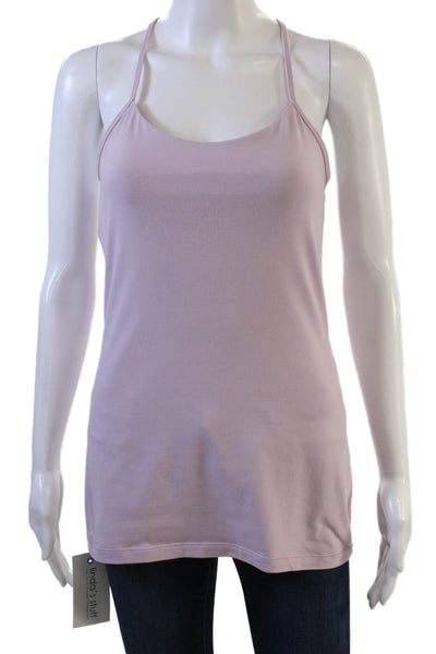 Lululemon Womens Basic Camisole Pink Nylon Round Neck Sleeveless Size 4