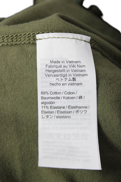 J Crew Women Ankle Jeggings Green Camo Cotton Size S