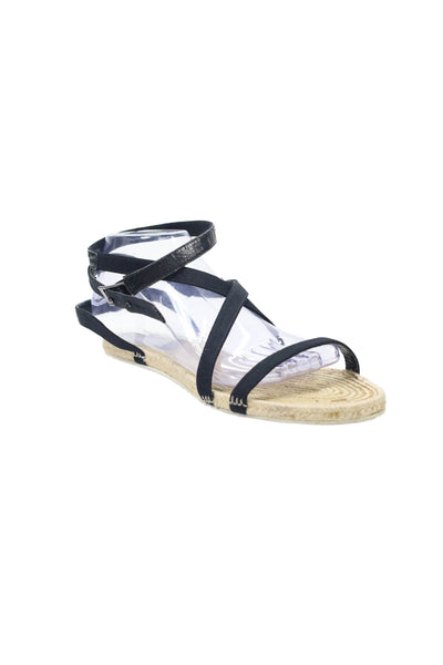 Tibi Womens Strappy Espadrille Sandals Black Size 39 9