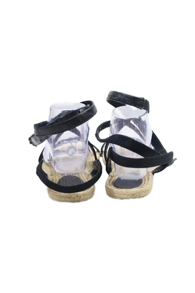Tibi Womens Strappy Espadrille Sandals Black Size 39 9