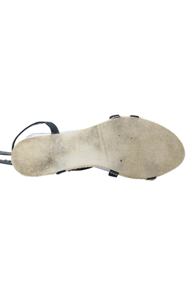 Tibi Womens Strappy Espadrille Sandals Black Size 39 9