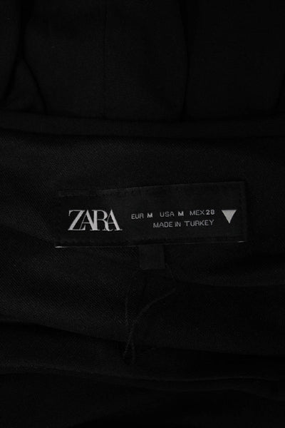 Zara Womens Bodycon Mini Dress Black Long Sleeve Polyester Size M