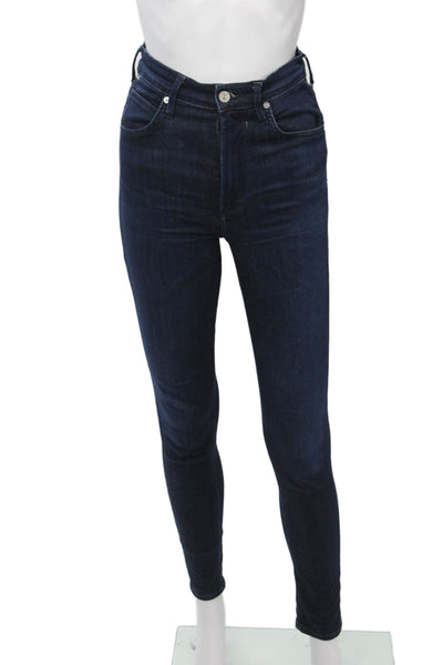 Citizens of Humanity Women Skinny Ankle Jeans Dark Blue Size 25