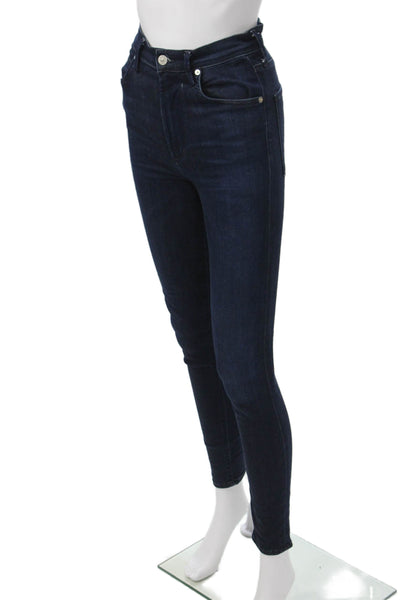 Citizens of Humanity Women Skinny Ankle Jeans Dark Blue Size 25