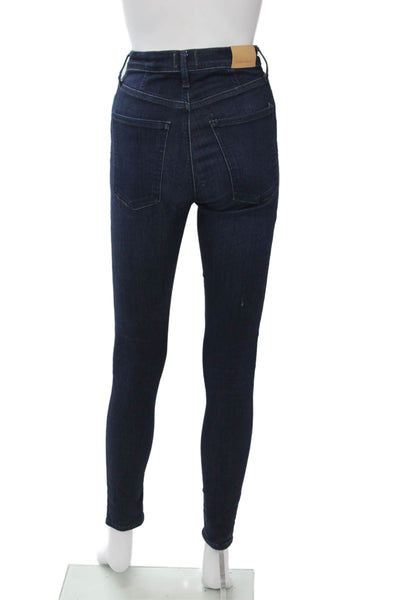 Citizens of Humanity Women Skinny Ankle Jeans Dark Blue Size 25