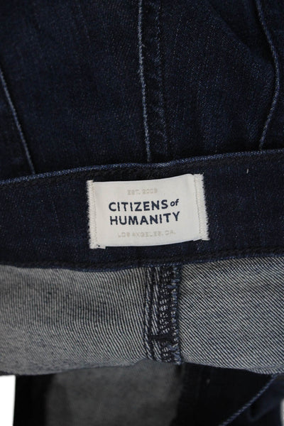 Citizens of Humanity Women Skinny Ankle Jeans Dark Blue Size 25