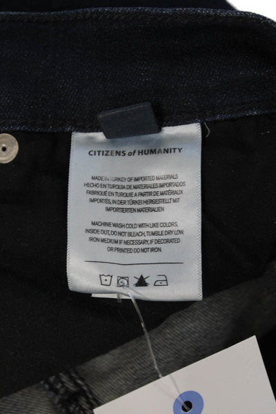 Citizens of Humanity Women Skinny Ankle Jeans Dark Blue Size 25