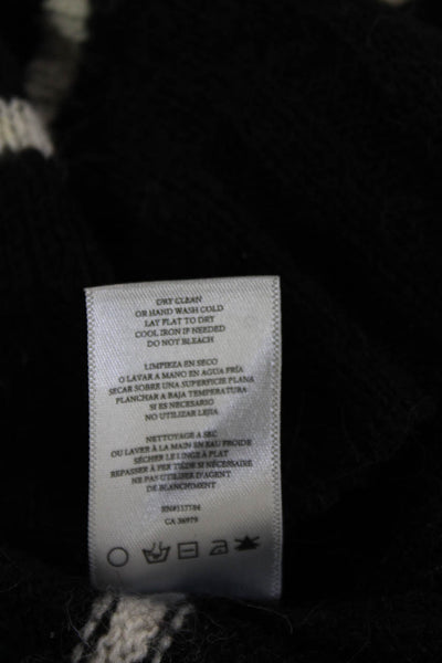 Rails Womens Pullover Striped Stars Crewneck Long Sleeve Sweater Black Size M