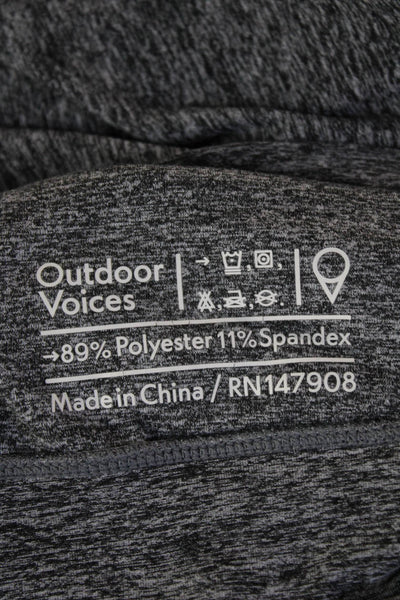 Outdoor Voices Women Pullover Hoodie Dark Gray Drawstring Size S