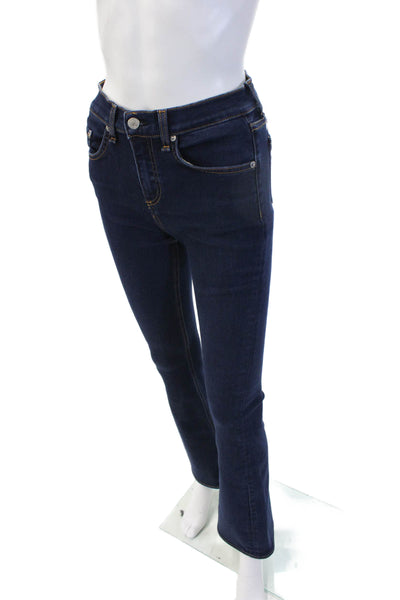 Rag & Bone Jean Womens Dark Blue Denim Bootcut Flared Jeans Size 26