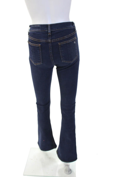 Rag & Bone Jean Womens Dark Blue Denim Bootcut Flared Jeans Size 26
