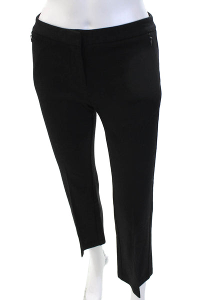 Kobi Halperin Womens Ankle Cropped Dress Pants Black Hook & Eye Size 4
