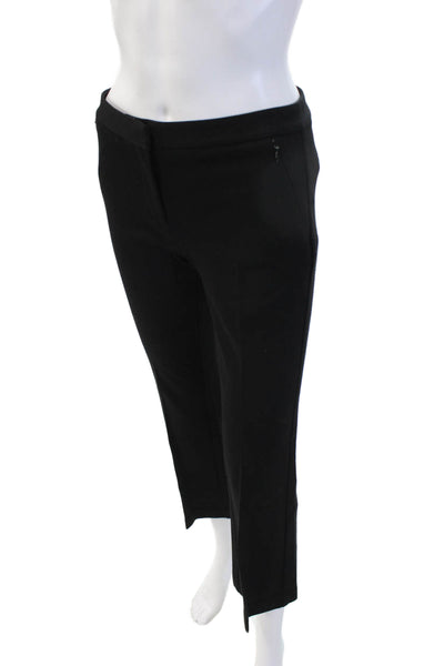 Kobi Halperin Womens Ankle Cropped Dress Pants Black Hook & Eye Size 4