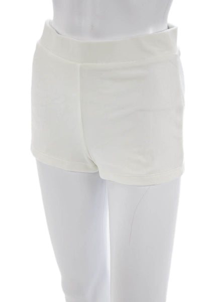 Juicy Couture Women Romper Set White 95% Polyester 5% Spandex Solid Size XS