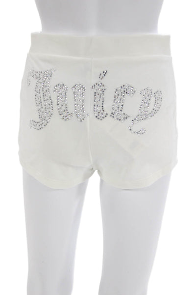 Juicy Couture Women Romper Set White 95% Polyester 5% Spandex Solid Size XS