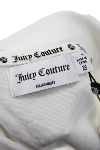 Juicy Couture Women Romper Set White 95% Polyester 5% Spandex Solid Size XS