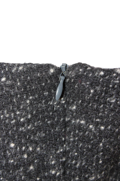 Josephine Sasso Women A-Line Sweater Dress Black Square Neck Size M