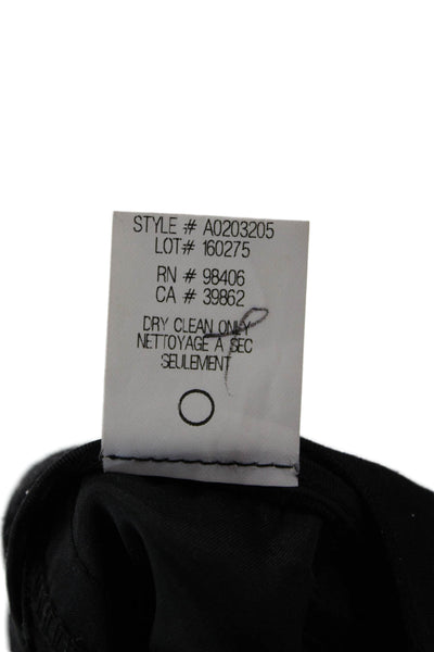 Theory Women Dress Pants Black Linen Blend Size 2