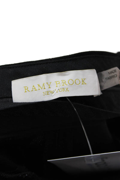 Ramy Brook Womens Ankle Dress Pants Black Button Size 00