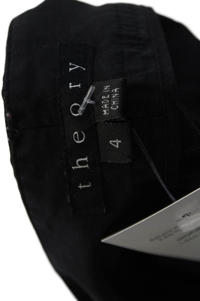 Theory Womens Ankle Cropped Dress Pants Black Size 4
