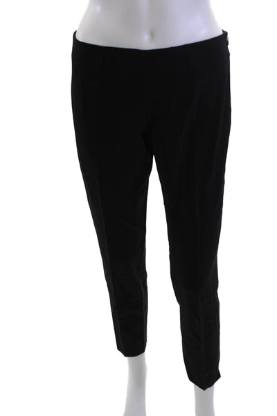 Theory Womens Ankle Dress Pants Black Viscose Elastane Zip Size 4