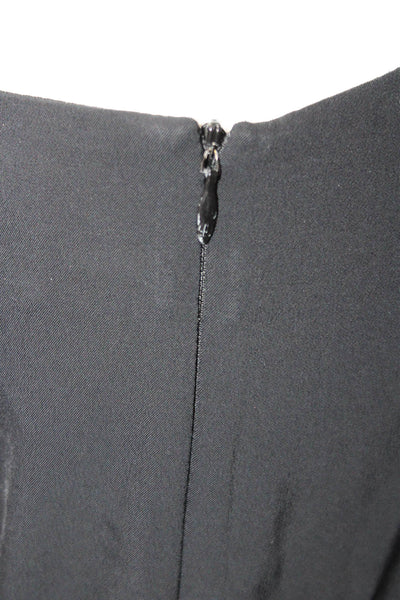 Theory Womens Ankle Dress Pants Black Viscose Elastane Zip Size 4