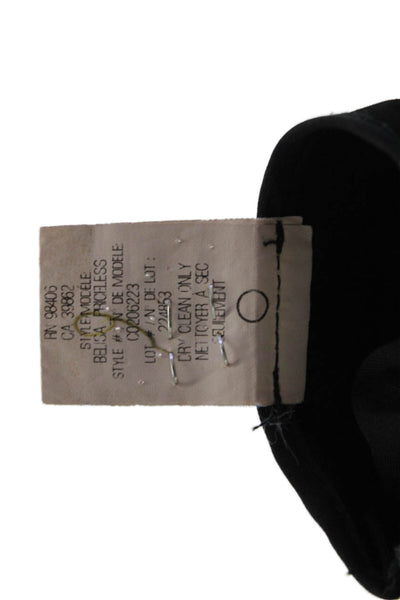 Theory Womens Ankle Dress Pants Black Viscose Elastane Zip Size 4