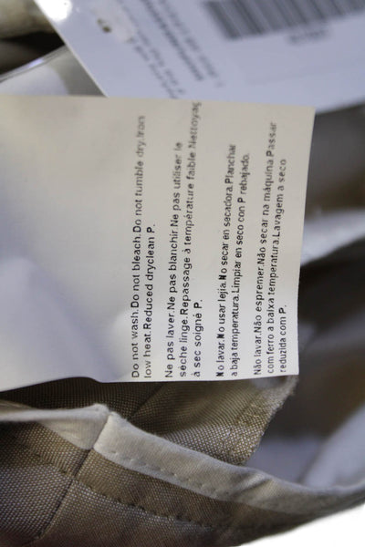 Boss Hugo Boss Women Dress Pants Beige Virgin Wool Blend Hook Eye Size 2