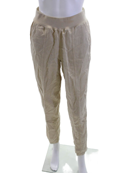 Faherty Womens Jogger Pants Beige Linen Blend Size XS