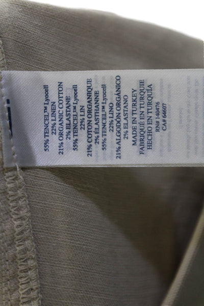 Faherty Womens Jogger Pants Beige Linen Blend Size XS