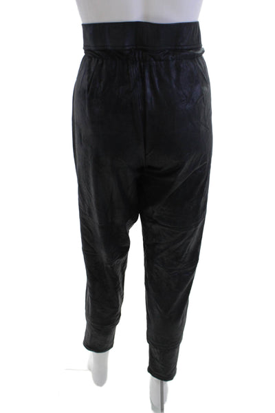 Raffaello Rossi Women Jogger Harem Pants Black Drawstring Biker Size S