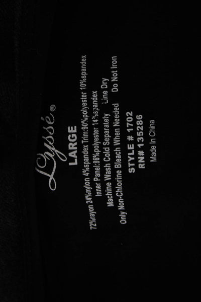 Lysse Womens Ankle Cropped Leggings Dark Gray Solid Size L