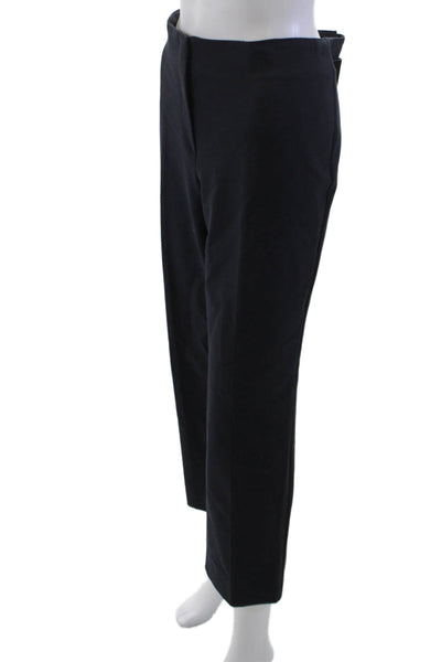 Emporio Armani Womens Ankle Cropped Dress Pants Black Polyester Size 48