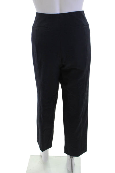 Emporio Armani Womens Ankle Cropped Dress Pants Black Polyester Size 48