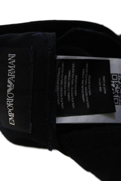 Emporio Armani Womens Ankle Cropped Dress Pants Black Polyester Size 48