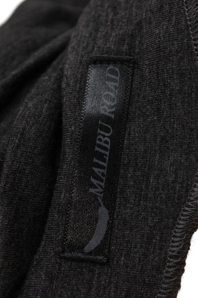 Malibu Road Women V-Neck Basic Camisole Dark Gray Modal Spandex Size 1