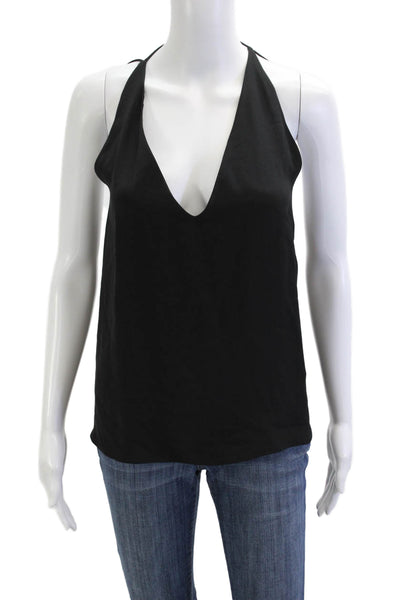 Cushnie Et Ochs Women Silk V Neck Sleeveless Camisole Black Size 2
