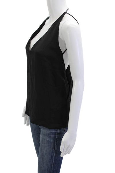 Cushnie Et Ochs Women Silk V Neck Sleeveless Camisole Black Size 2