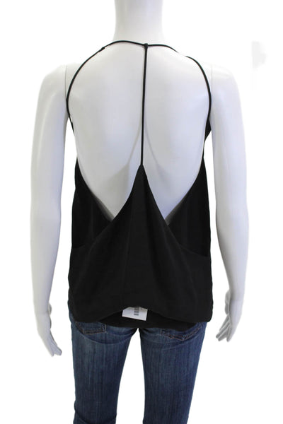 Cushnie Et Ochs Women Silk V Neck Sleeveless Camisole Black Size 2