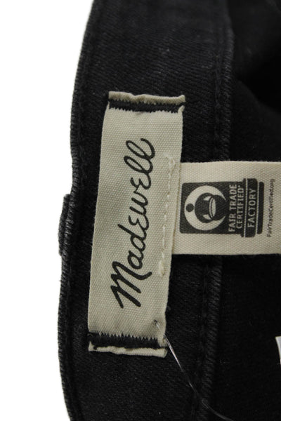 Madewell Women Bootcut Flared Jeans Black Mid Rise Button Size 25