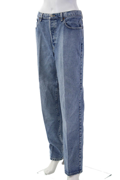 DKNY Jeans Unisex Straight Blue High Rise Jeans Size 12
