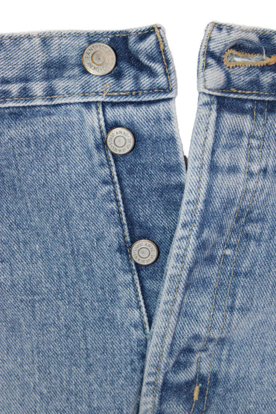 DKNY Jeans Unisex Straight Blue High Rise Jeans Size 12