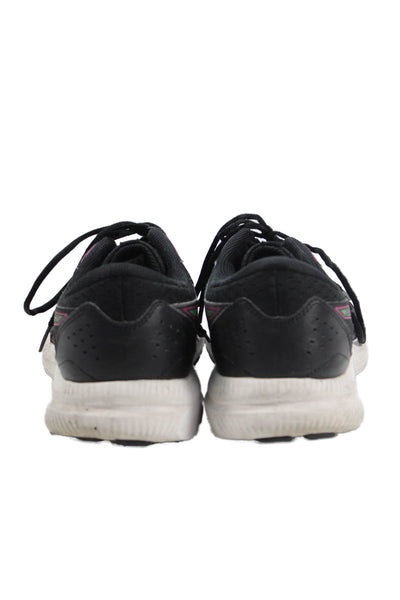 Asics Womens Color Block Lace Up Athletic Sneakers Black Size 11