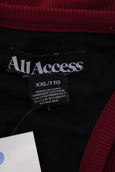 All Access Women Red Basic Sleeveless Tank Size 2XL