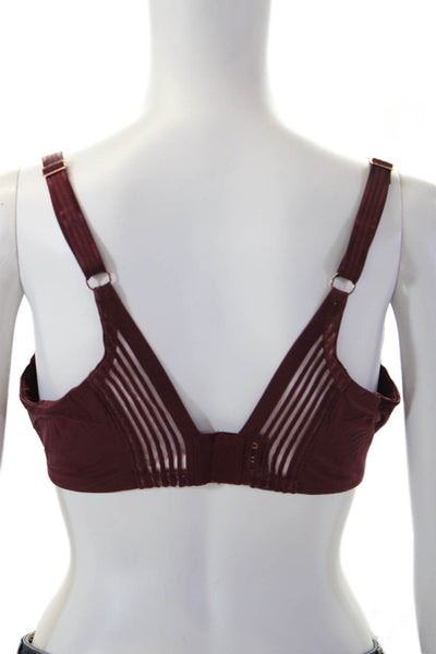 Le Mystère Womens Under Wire Full Coverage Bra Red Size 36 DD