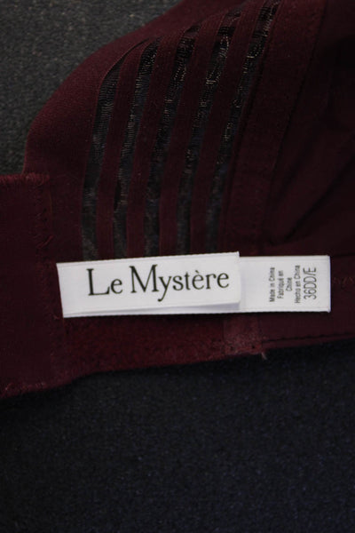 Le Mystère Womens Under Wire Full Coverage Bra Red Size 36 DD