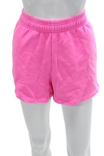Vineyard Vines Unisex Sweat Shorts Pink Cotton Solid Beach Size S