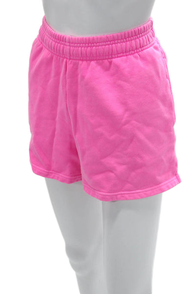 Vineyard Vines Unisex Sweat Shorts Pink Cotton Solid Beach Size S