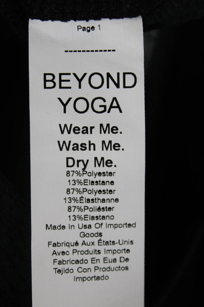 Beyond Yoga Womens V Neck Sports Bra Grey Size Extra Large