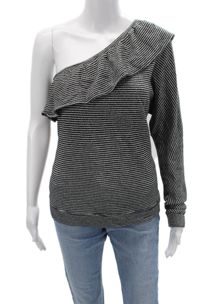Joie Women Striped Cotton Long Sleeve Blouse Size XS